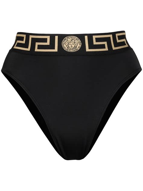 versace women bathing suit|Versace high waisted bikini bottom.